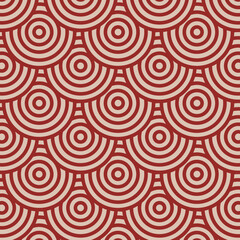 abstract circle swirl seamless pattern background vector