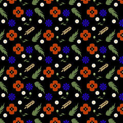 seamless pattern with flowers