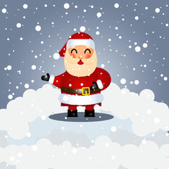 santa claus with a bag