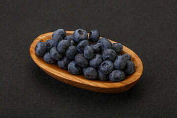 Ripe sweet tasty blueberries heap