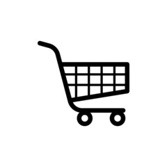 shopping cart icon design template vector isolated illustration