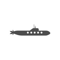 submarine icon design template vector isolated illustration