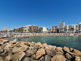 Fototapeta premium Vega Baja del Segura - Torrevieja - Playa del Cura, Piscinas Naturales y Paseo Juan Aparicio