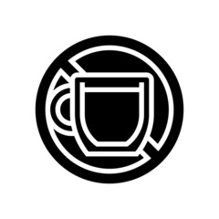 coffee drink addiction glyph icon vector. coffee drink addiction sign. isolated contour symbol black illustration