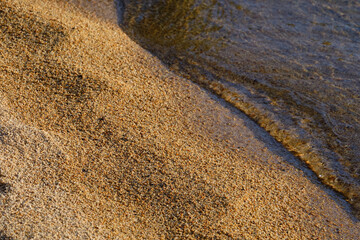 The beautiful clear waters and granite boulders of Lake Tahoe on the Nevada and California border