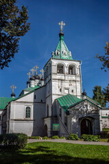 Fototapeta na wymiar Assumption church. Museum `Alexandrov settlment`. City of Alexandrov, Russia. XVI - XVII centuries