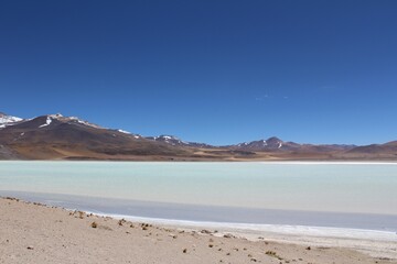 Fototapeta na wymiar Laguna Tuyaito on the Atacama desert, Chile.