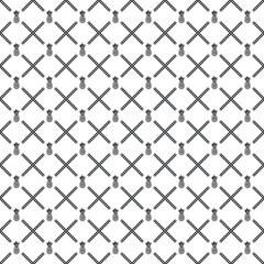 Vector seamless Pineapple pattern EPS. Modern stylish texture SVG. Geometric striped ornament. Monochrome linear braids. Black and White Pineapple Pattern