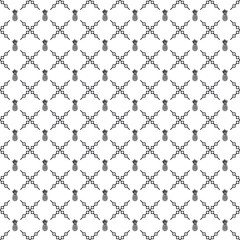 Vector seamless Pineapple pattern EPS. Modern stylish texture SVG. Geometric striped ornament. Monochrome linear braids. Black and White Pineapple Pattern