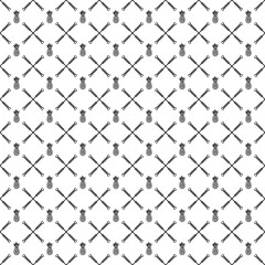 Naklejka premium Vector seamless Pineapple pattern EPS. Modern stylish texture SVG. Geometric striped ornament. Monochrome linear braids. Black and White Pineapple Pattern