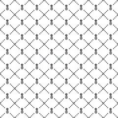 Vector seamless Pineapple pattern EPS. Modern stylish texture SVG. Geometric striped ornament. Monochrome linear braids. Black and White Pineapple Pattern