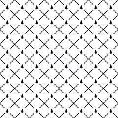 Vector seamless Tree pattern EPS. Modern stylish texture SVG. Geometric striped ornament. Monochrome linear braids. Black and White  Tree Pattern