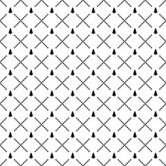 Vector seamless Tree pattern EPS. Modern stylish texture SVG. Geometric striped ornament. Monochrome linear braids. Black and White  Tree Pattern