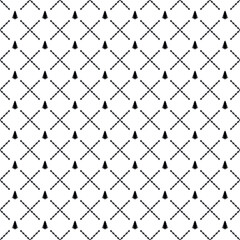 Vector seamless Tree pattern EPS. Modern stylish texture SVG. Geometric striped ornament. Monochrome linear braids. Black and White  Tree Pattern