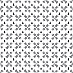 Vector seamless Tree pattern EPS. Modern stylish texture SVG. Geometric striped ornament. Monochrome linear braids. Black and White  Tree Pattern