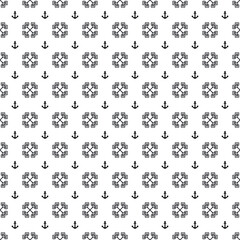 Vector seamless anchor pattern EPS. Modern stylish texture SVG. Geometric striped ornament. Monochrome linear braids. Black and White anchor Pattern