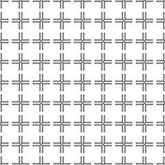 Vector seamless pattern EPS. Modern stylish texture SVG. Geometric striped ornament. Monochrome linear braids. Black and White Pattern