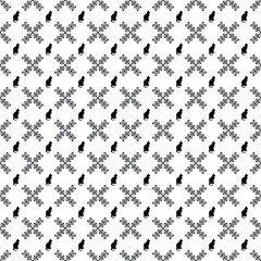 Vector seamless cat pattern EPS. Modern stylish texture SVG. Geometric striped ornament. Monochrome linear braids. Black and White cat Pattern