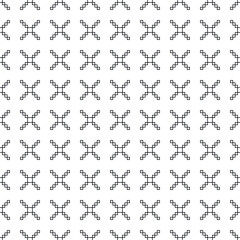 Fototapeta na wymiar Vector seamless pattern EPS. Modern stylish texture SVG. Geometric striped ornament. Monochrome linear braids. Black and White Pattern