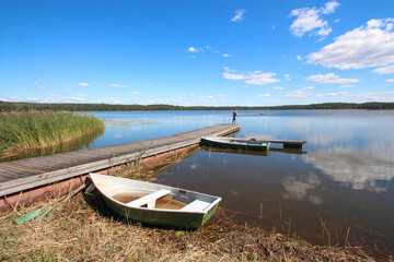Obraz premium Lac Lilaste en Lettonie - Lilastes ezers 