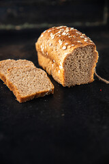 bread cereals bran wheat no yeast useful supplements durum meal snack on the table copy space food background 