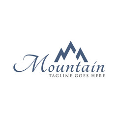 mountain concept logo icon vector template.