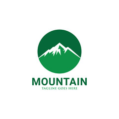 mountain concept logo icon vector template.