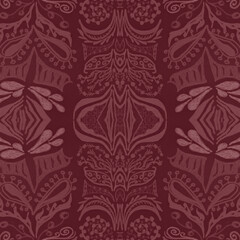 Victorian tile pattern. Retro baroque texture. Classic rococo design decor.