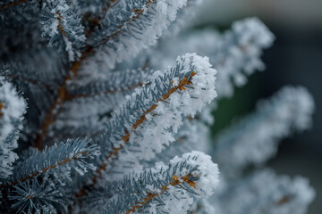 frost on branches
