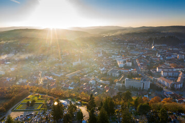 Dej, Romania-aerial view