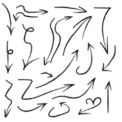 black and white abstract background arrows set