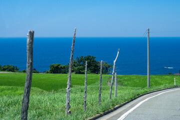Road overlooking the sea