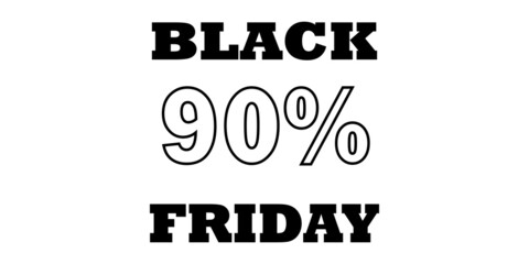 Black Friday sale 90%