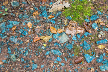 Kohle, Steine und Bl&auml;tter