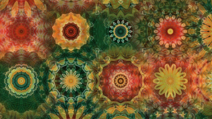 Very beautiful colorful mandala design 