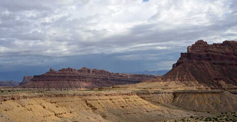 Jurassic Age Rock Formations at Black Dragon Overlook, Utah