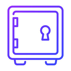 bank deposit outline icon, business and finance icon.