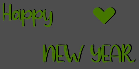 Happy new year text 