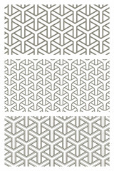 Geometric weave seamless patterns