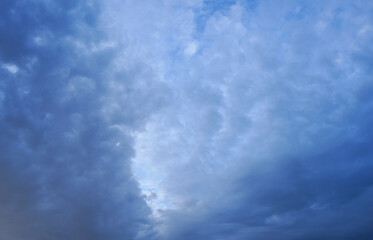 Looking up at stormy clouds 