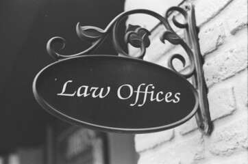 Vintage Law Office Sign