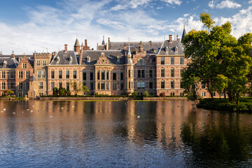 Fototapeta na wymiar Binnenhof, the Dutch Parliament of The Hague, Den Haag, Netherlands