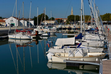 Marina of La Tremblade, a commune in the Charente-Maritime department and Nouvelle-Aquitaine region...