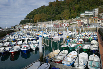 Obraz premium Fischerboote in San Sebastian