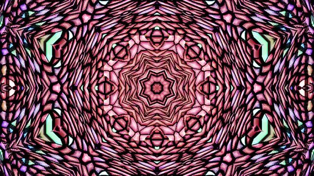 background Bright abstract light streaks set in full color kaleidoscope