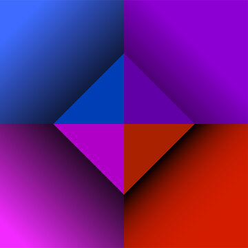 Colorful geometric design. Bright background with trendy style. Vector © vladystock
