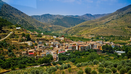 Fototapeta na wymiar Village in the Valley of Spain
