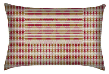 Cushion and Pillow modern pattern isolated on white canvas with high resolution texture
