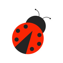 Vector illustration of a ladybug.