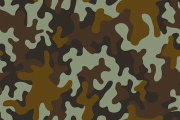 Full seamless camouflage texture skin pattern vector for military textile. Usable for Jacket Pants Shirt and Shorts. Army camo masking design for hunting fabric print and wallpaper. 